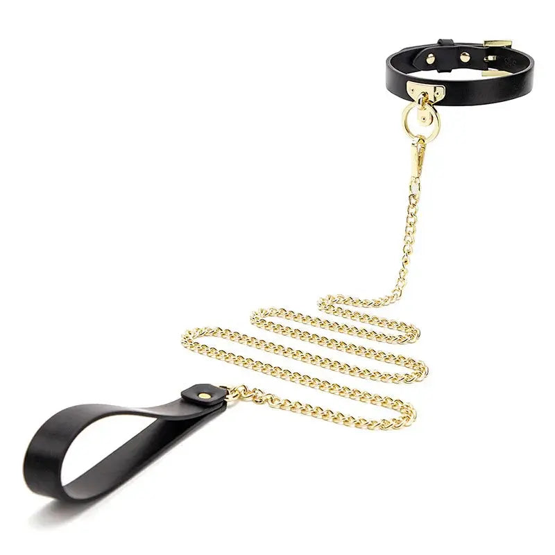 Leather Cosplay Choker & Leash DesireBlaze