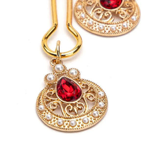 Nipple clamps with red diamonds DesireBlaze