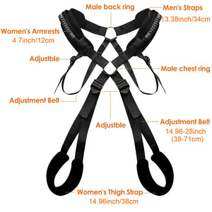 Adjustable Dual-Shoulder Adult Sex Swing - DesireBlaze