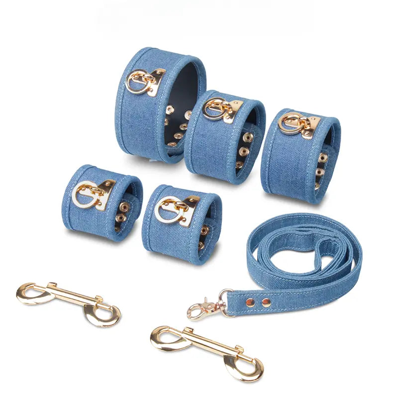 Sky Blue Soft Adult Bondage Kit - DesireBlaze