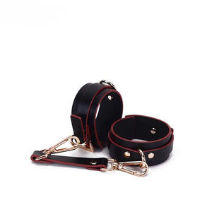 Luxury Cowhide Bunny Mask BDSM 16-Piece Fetish Kit - DesireBlaze