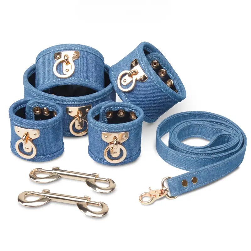 Sky Blue Soft Adult Bondage Kit - DesireBlaze