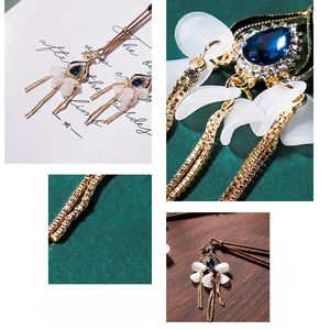 Peacock tassel-style nipple clamps DesireBlaze