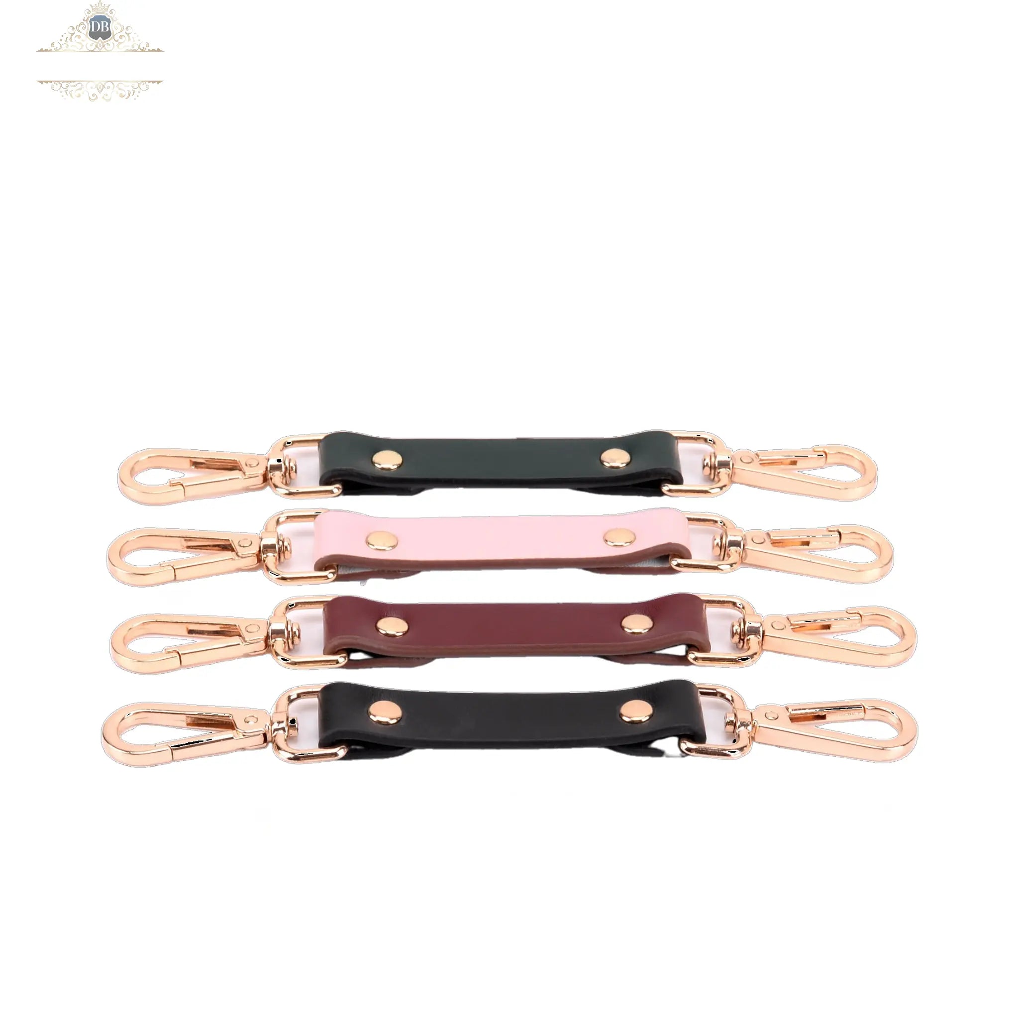 Bondage Leather Handcuffs & Anklets Connecting Buckles (4-Piece Set) DesireBlaze
