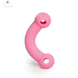 Genuine Leather Bone-Shaped Silicone Gag DesireBlaze