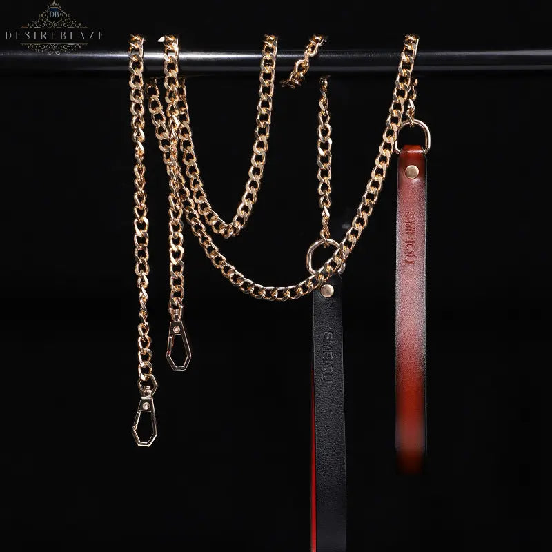 Genuine Leather Bowknot Erotic Collar DesireBlaze