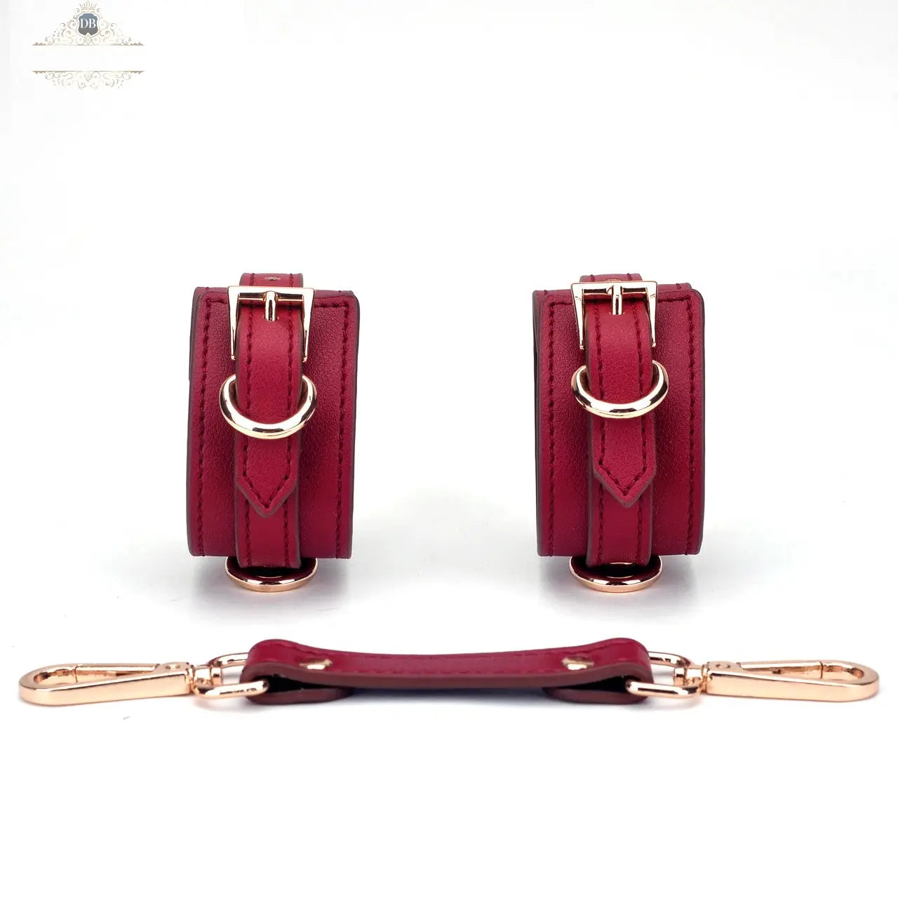 Genuine Leather Burgundy 16-Piece Adult Bondage Kit DesireBlaze