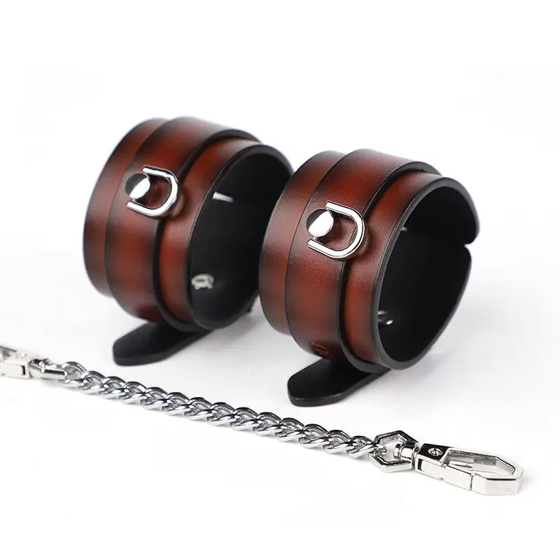 Genuine Leather Horseshoe Buckle Collar DesireBlaze