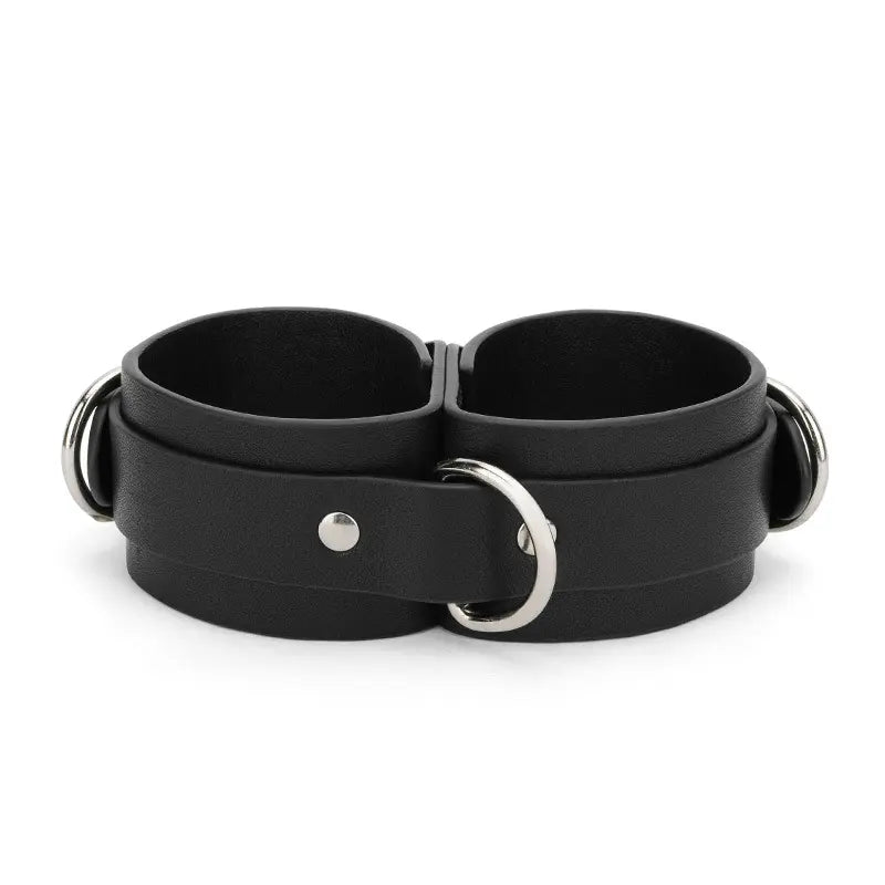 Genuine Leather Interlocking Bondage Cuffs DesireBlaze
