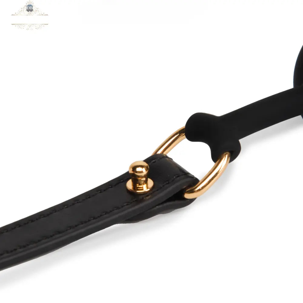 Genuine Leather Perforated Silicone Ball Gag DesireBlaze