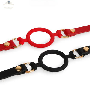 Genuine Leather Silicone O-Gag DesireBlaze