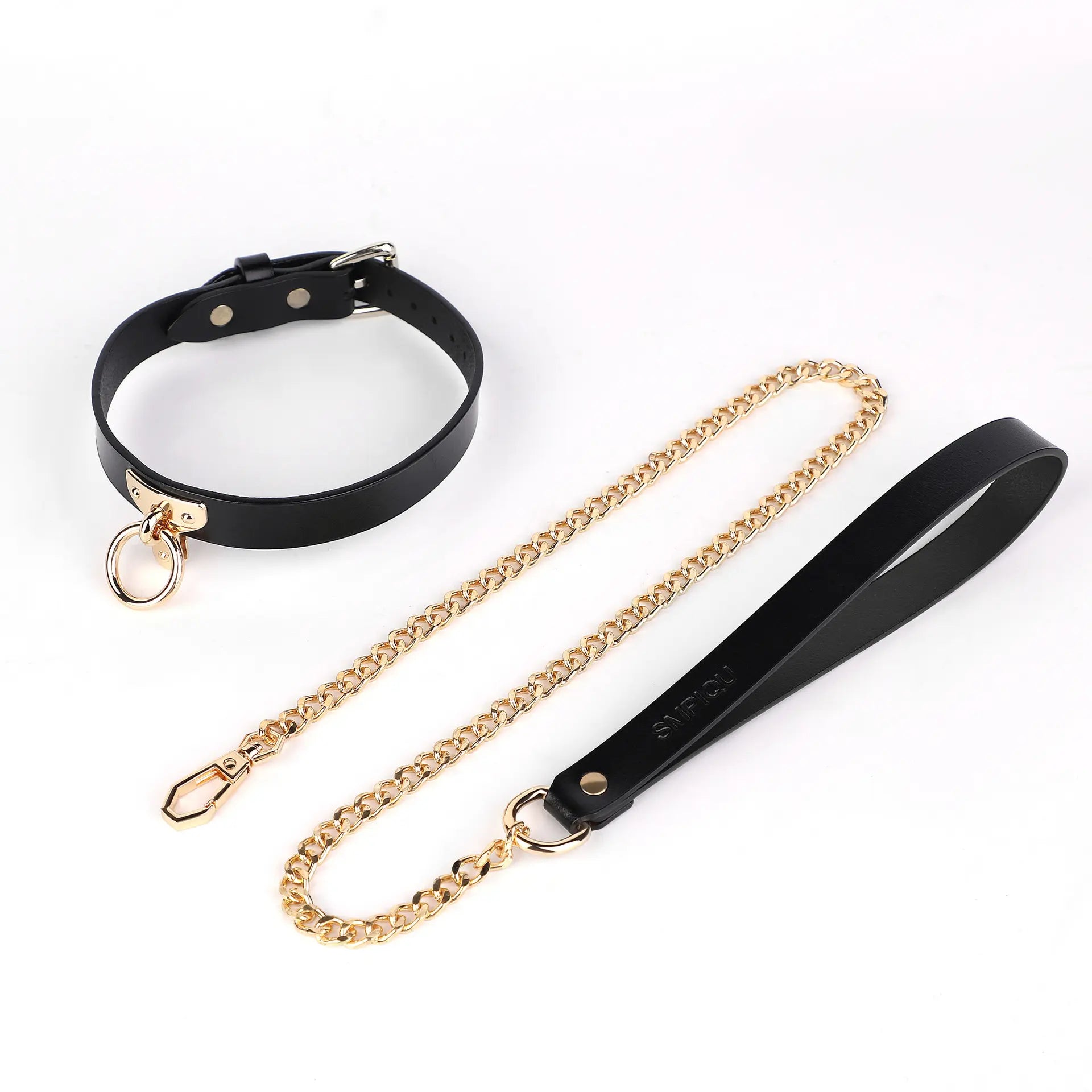 Genuine Leather T-shaped Erotic Collar DesireBlaze