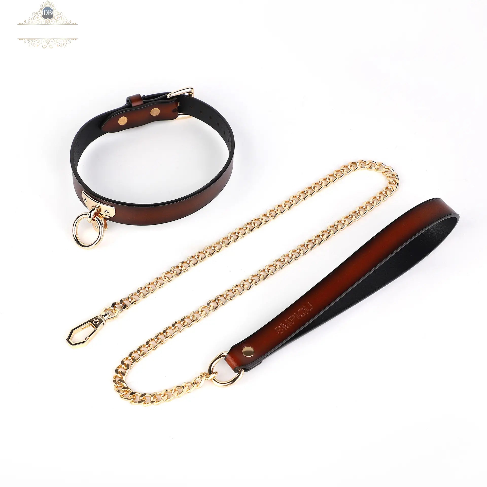 Genuine Leather T-shaped Erotic Collar DesireBlaze