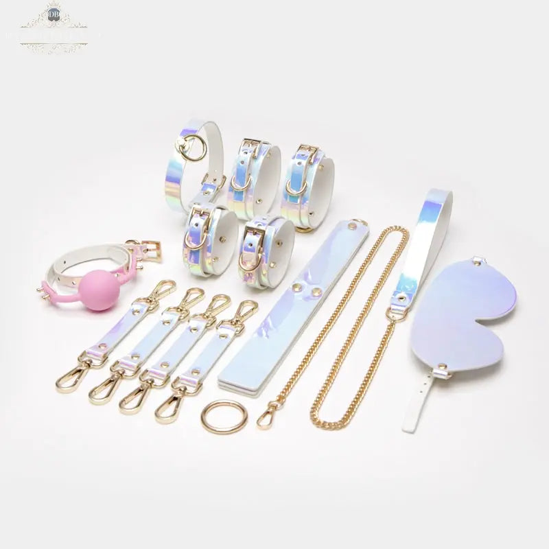 Iridescent Shimmer BDSM Bondage Restraint Set DesireBlaze