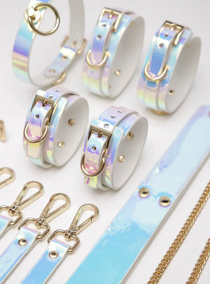 Iridescent Shimmer BDSM Bondage Restraint Set DesireBlaze