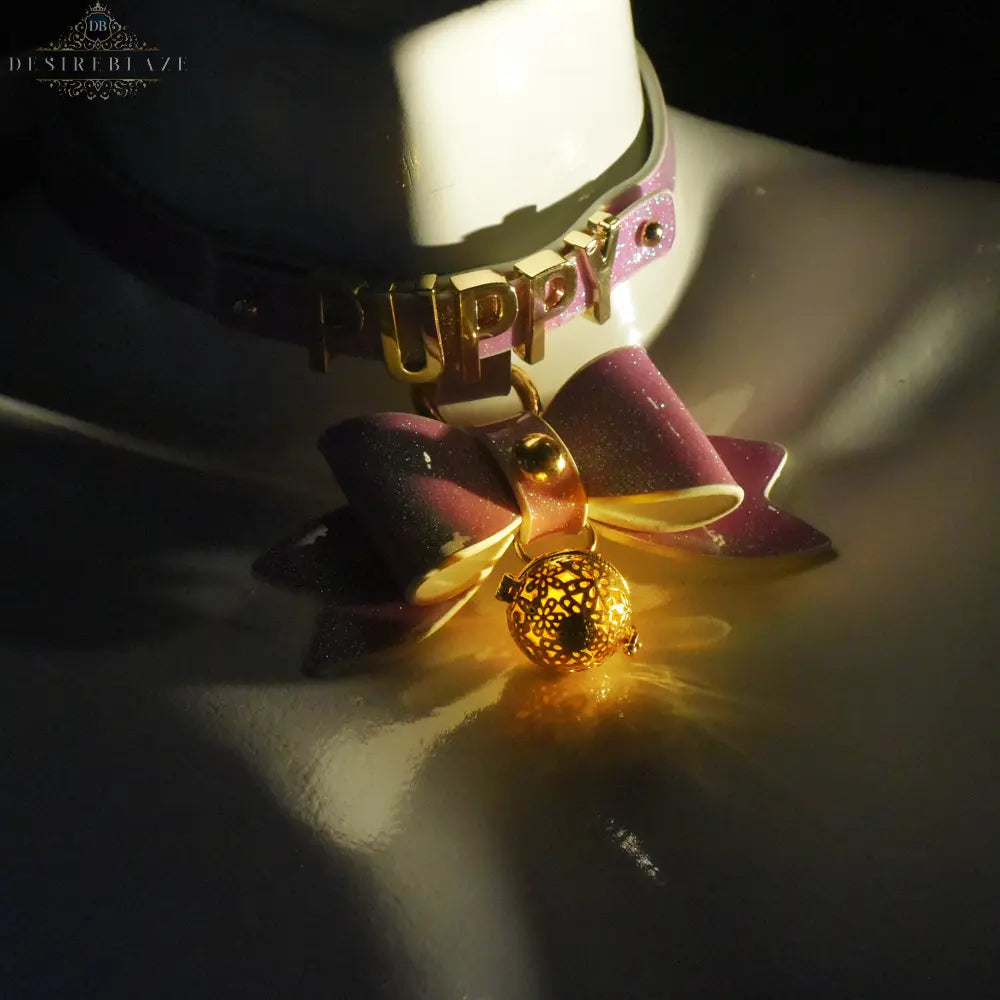 Iridescent Shimmer Bondage Adult Collar DesireBlaze
