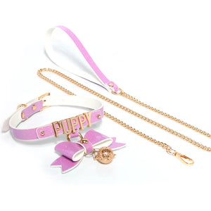 Iridescent Shimmer Bondage Adult Collar DesireBlaze