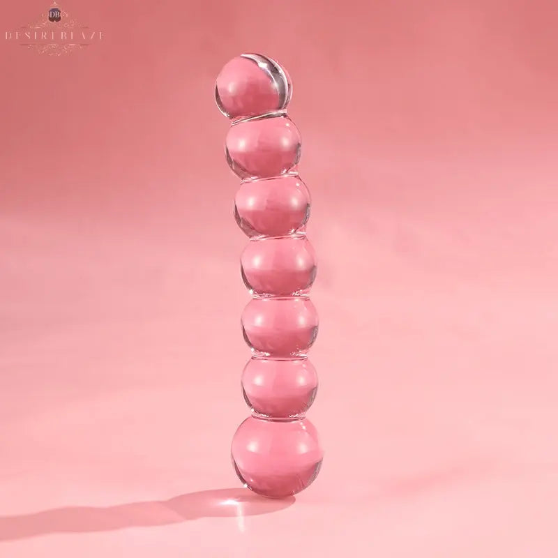 Pink Glass Bubble Dildo DesireBlaze