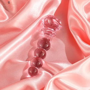 Pink Rosie Glass Dildo-BUBBLE DesireBlaze