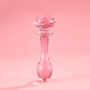 Pink Rosie Glass Dildo DesireBlaze