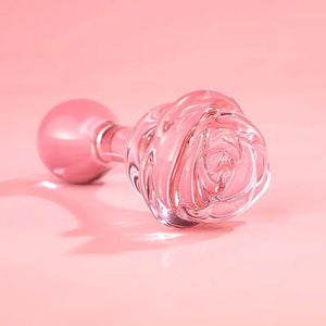 Pink Rosie Glass Dildo DesireBlaze
