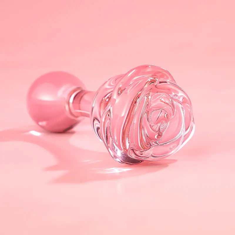 Pink Rosie Glass Dildo DesireBlaze