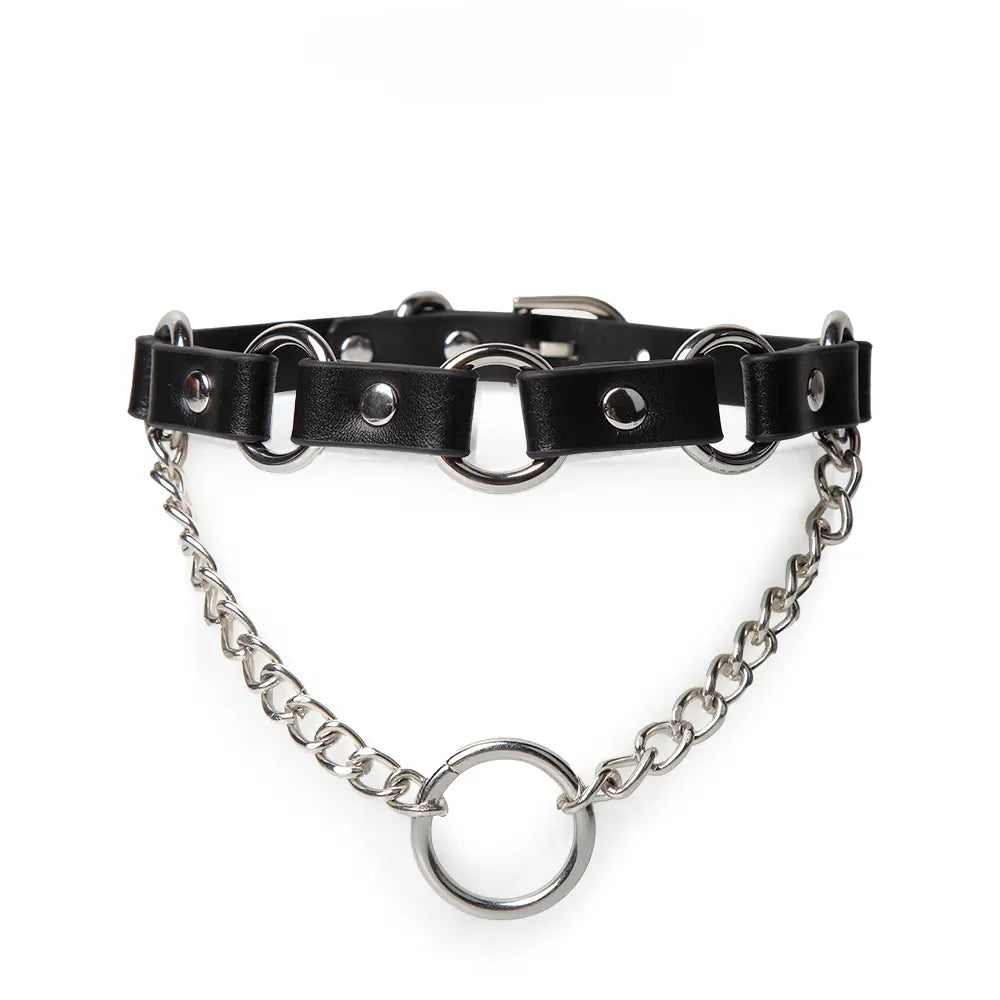 Punk-Style Bondage Collar DesireBlaze